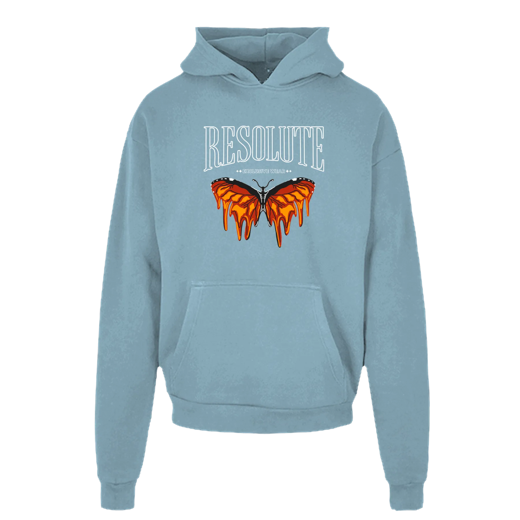 Super Heavy Hoodie - Dripping Butterfly [Stick], Hoodie, Clothing, Resolute Exclusive Wear
